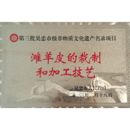 吳忠市級非物(wù)質(zhì)文(wén)化遺産(chǎn)